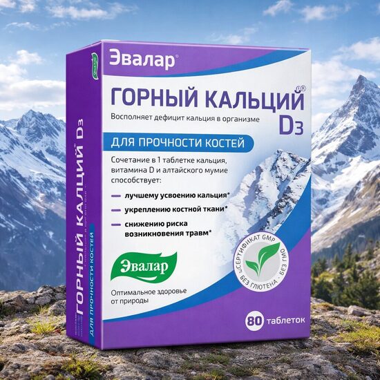  KALNU KALCIJS (GORNIJ KALCIJ) EVALAR 80 TABLETES